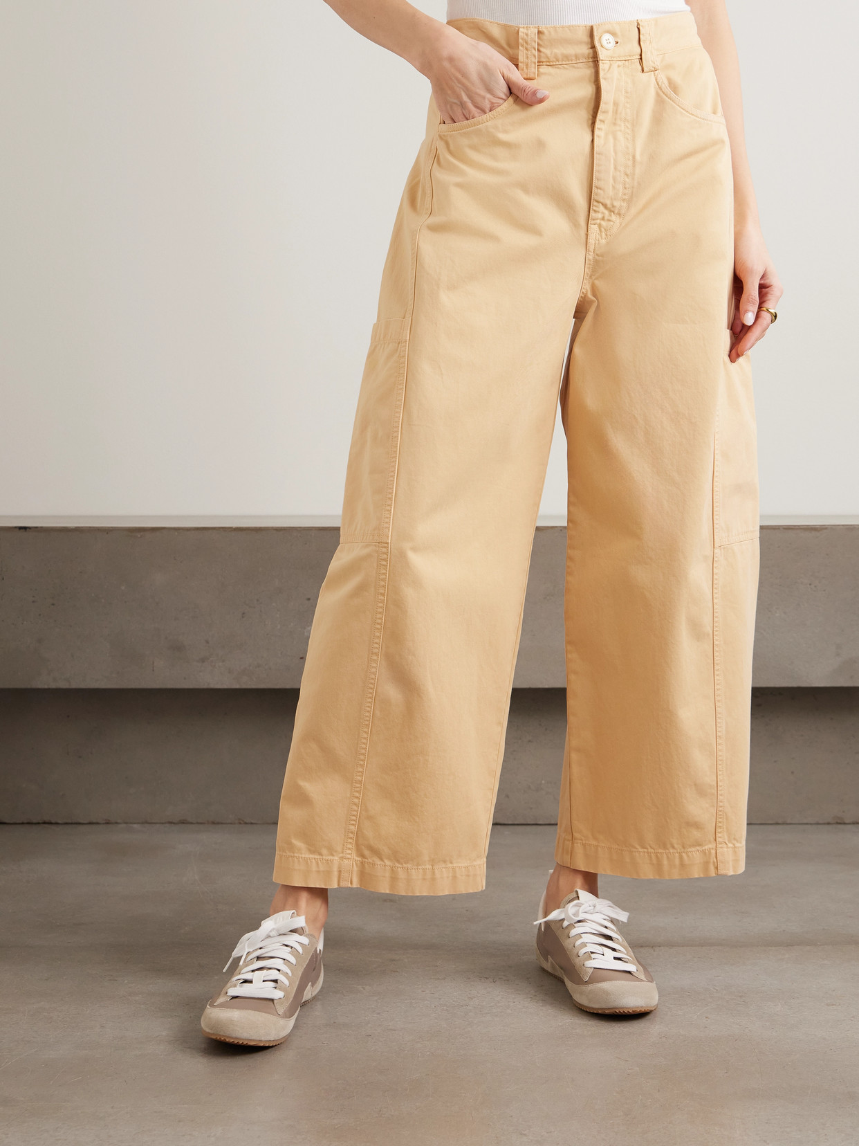 The Crop Painter Cropped Mid-Rise Wide- Leg
