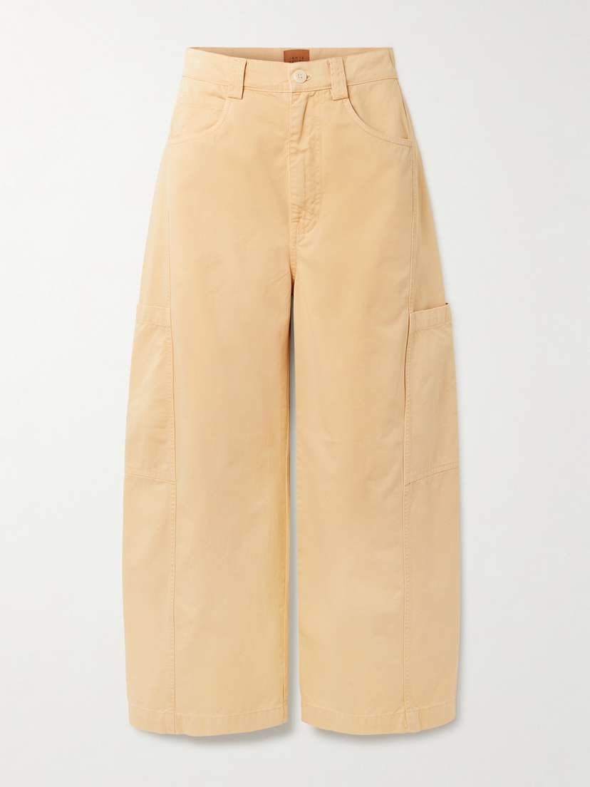 Jamie Haller The Crop Painter Cropped Mid-rise Wide-leg Jeans