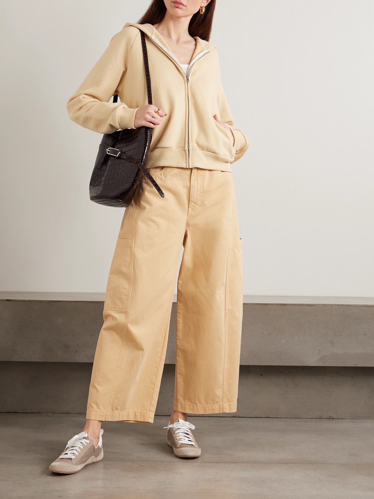 The Crop Painter Cropped Mid-Rise Wide- Leg