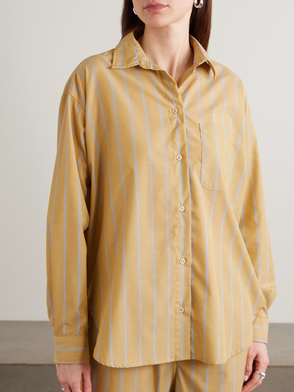 The Essential Striped Cotton-Poplin Shirt