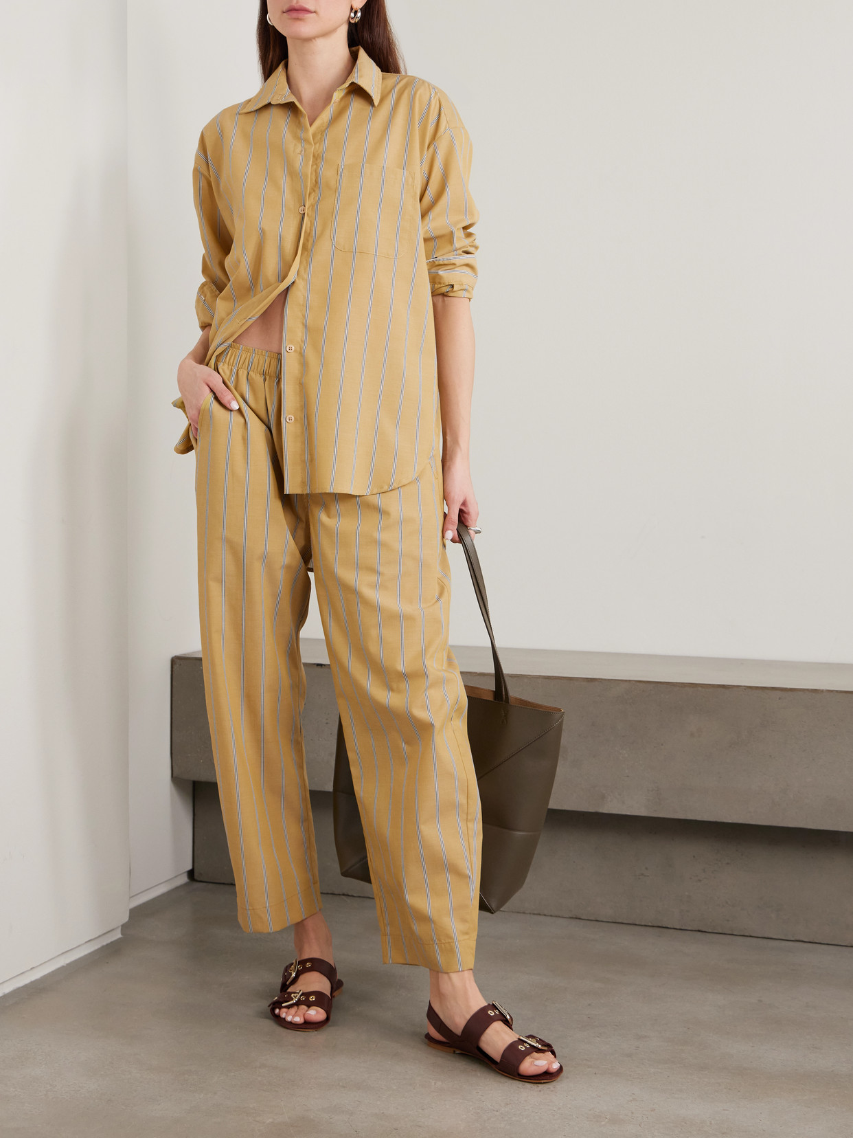 The Essential Striped Cotton-Poplin Shirt