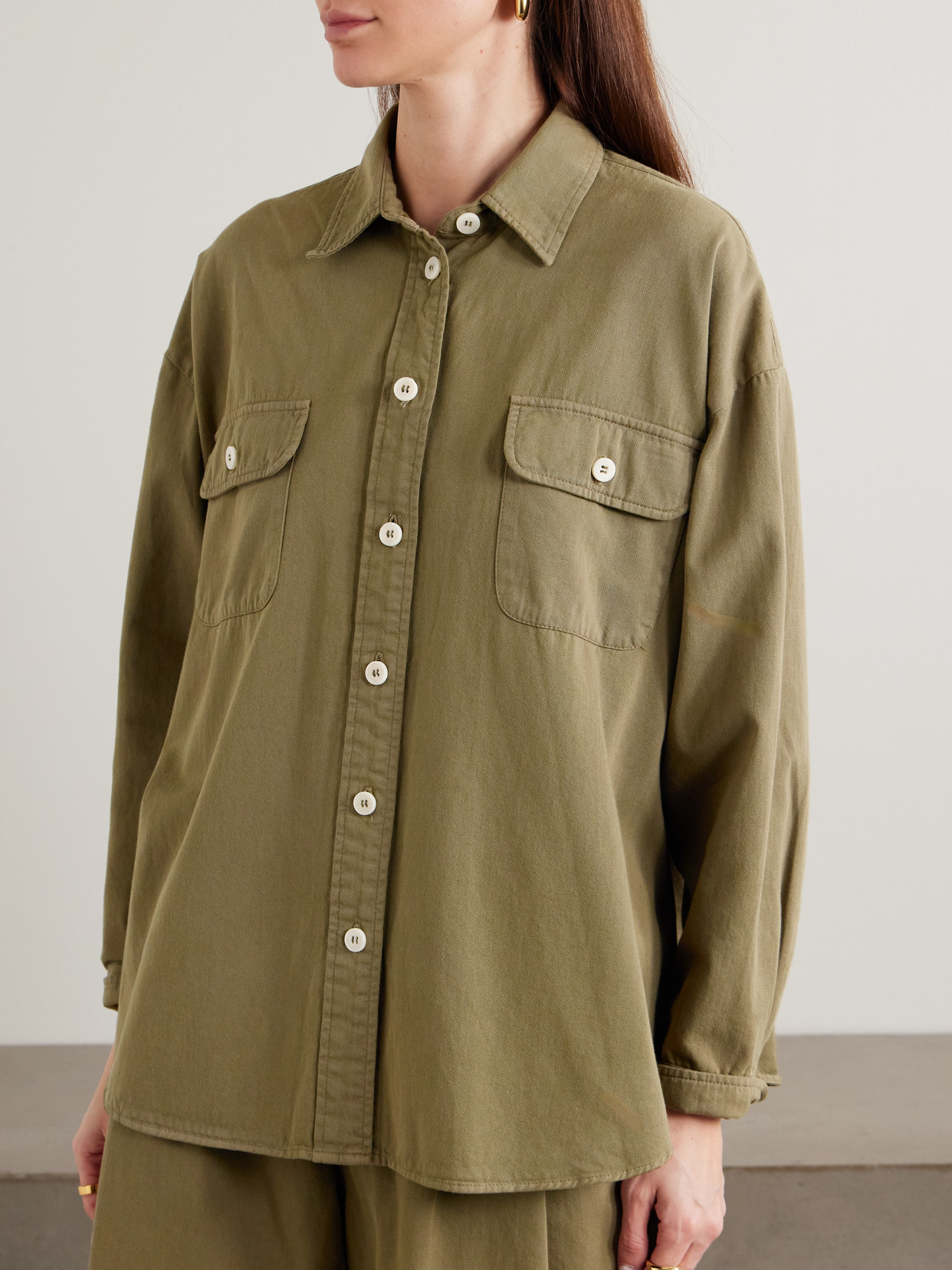 The Big Oversized Cotton-Twill Shirt