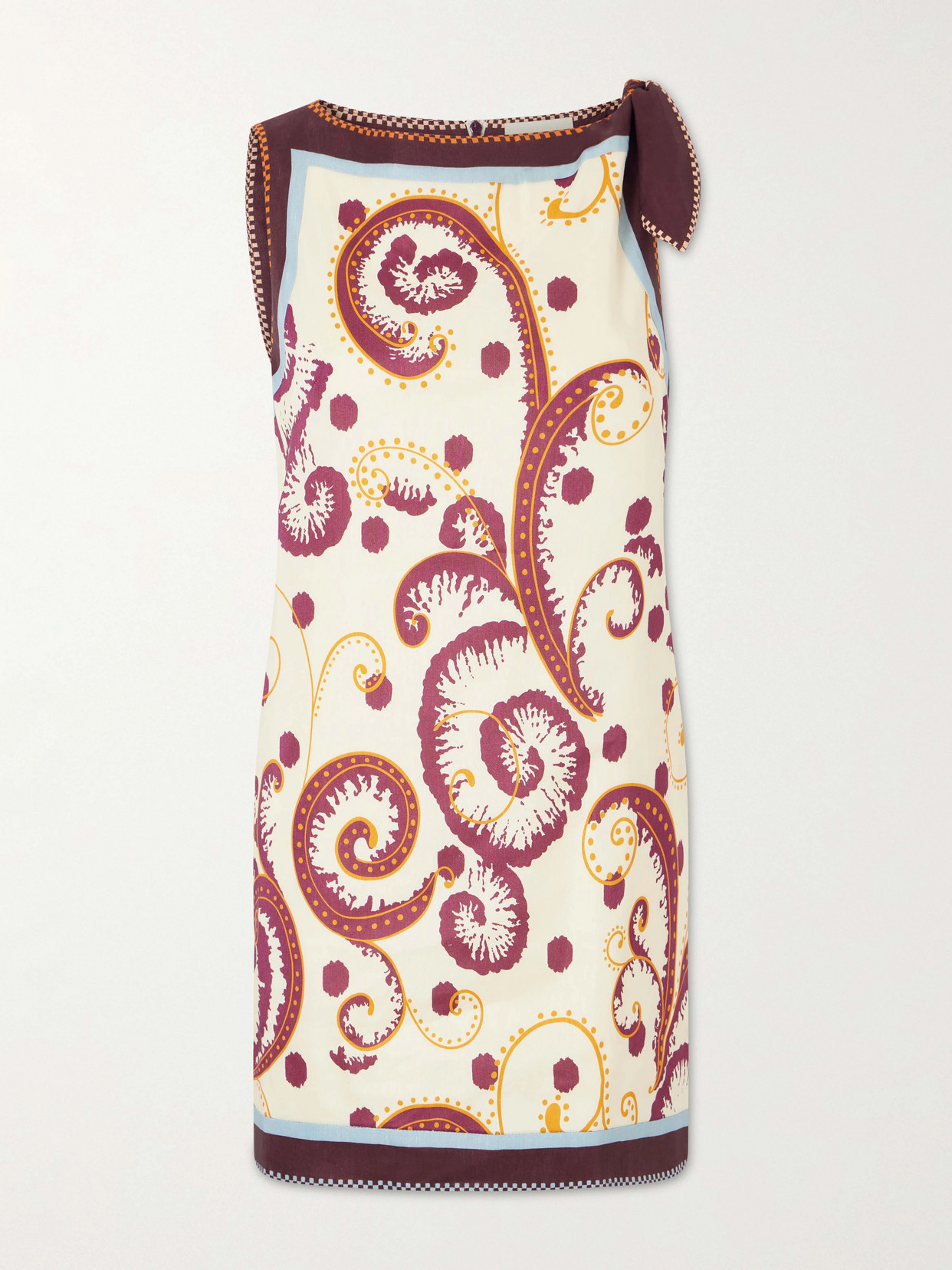ALÉMAIS - Wilson Floral-print Linen And Silk-blend Twill Mini Dress - Multi