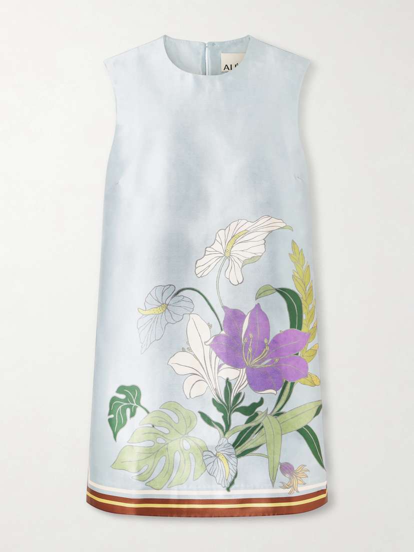 ALÉMAIS Alfie Floral-print Recycled Taffeta Mini Dress