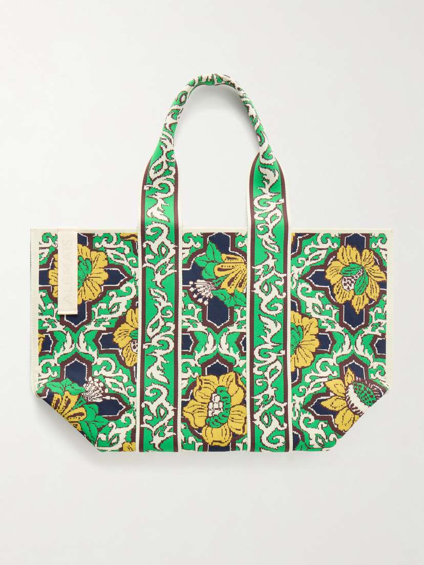 ALÉMAIS Liana Recycled Jacquard-knit Tote