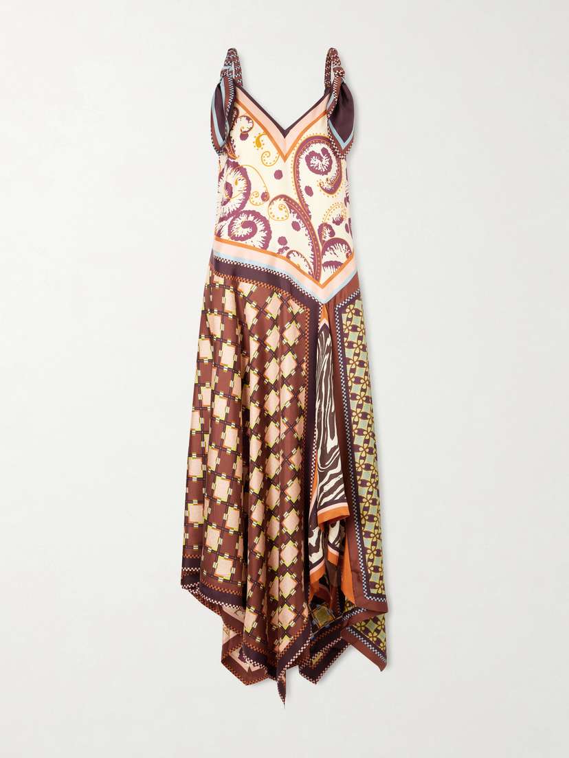 ALÉMAIS Wilson Silk Twill Midi Dress