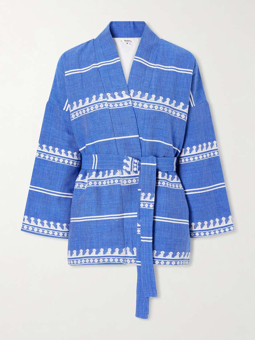 Lemlem Terara Tie-detailed Cotton-gauze Jacket