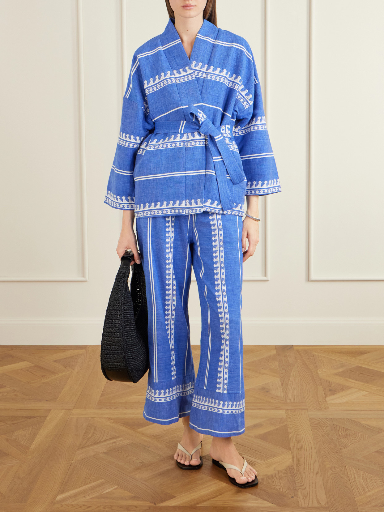 Terara Tie-Detailed Cotton-Gauze Jacket