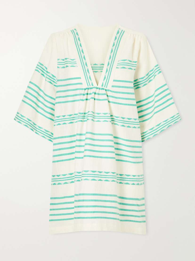 Lemlem Belkis Striped Cotton Caftan