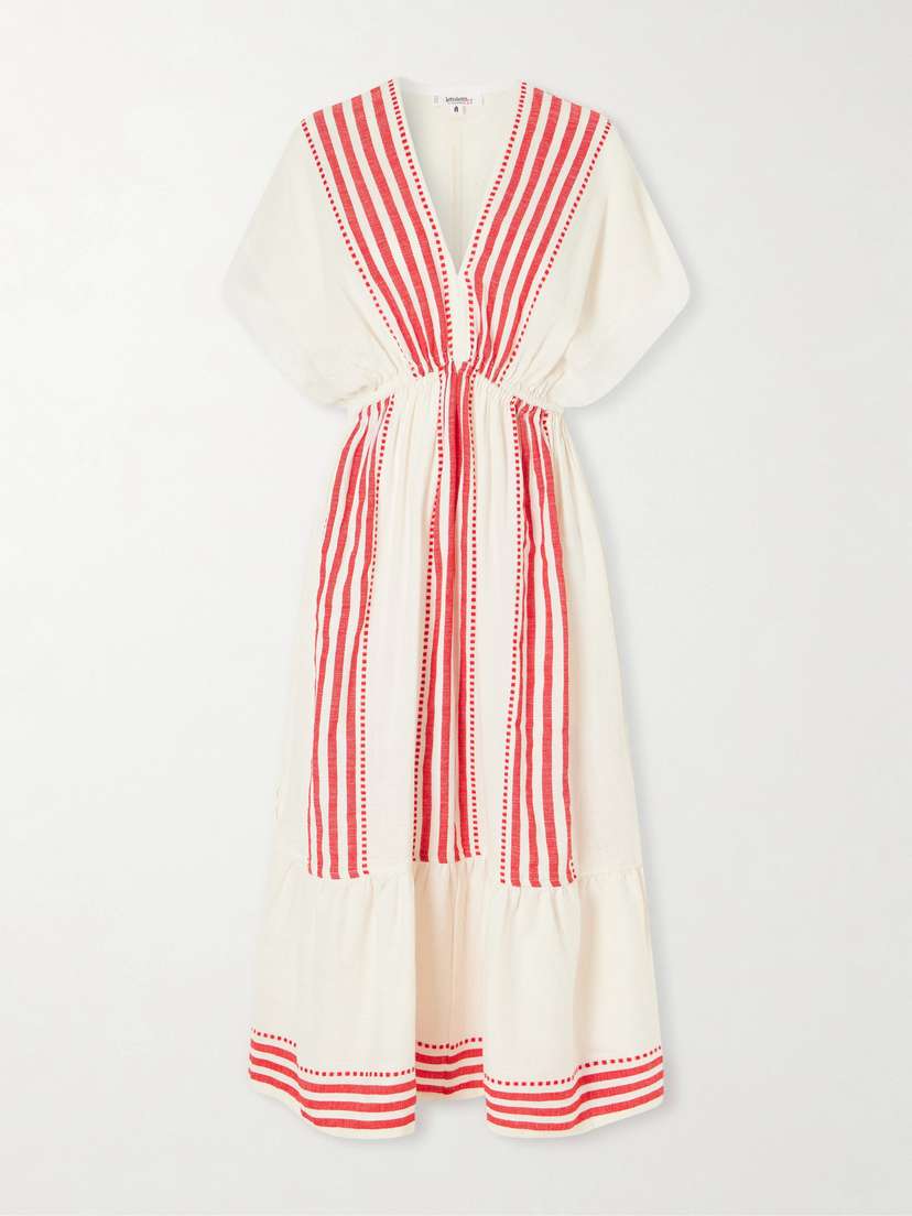Lemlem Leila Cotton-gauze Midi Dress
