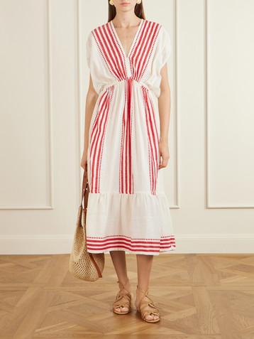 Lemlem Leila cotton-gauze midi dress