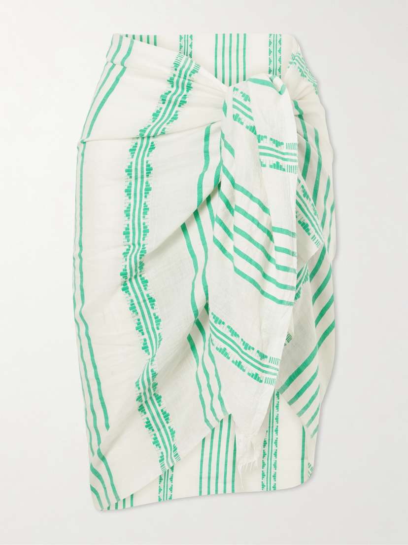 Lemlem Lema Striped Cotton Cover-up
