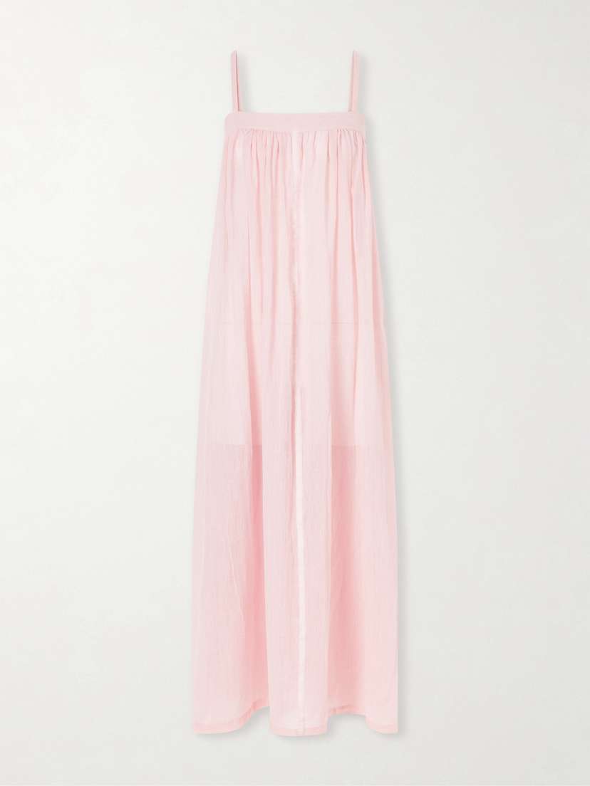 Lemlem Eda Cotton-gauze Maxi Dress