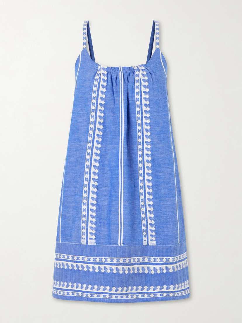 Lemlem Zine Cotton-gauze Mini Dress