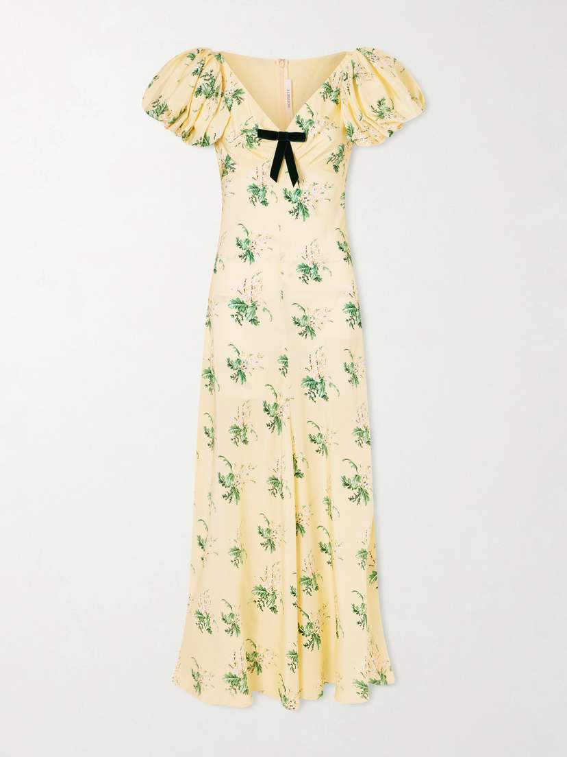 Rodarte Floral-print Silk Gown