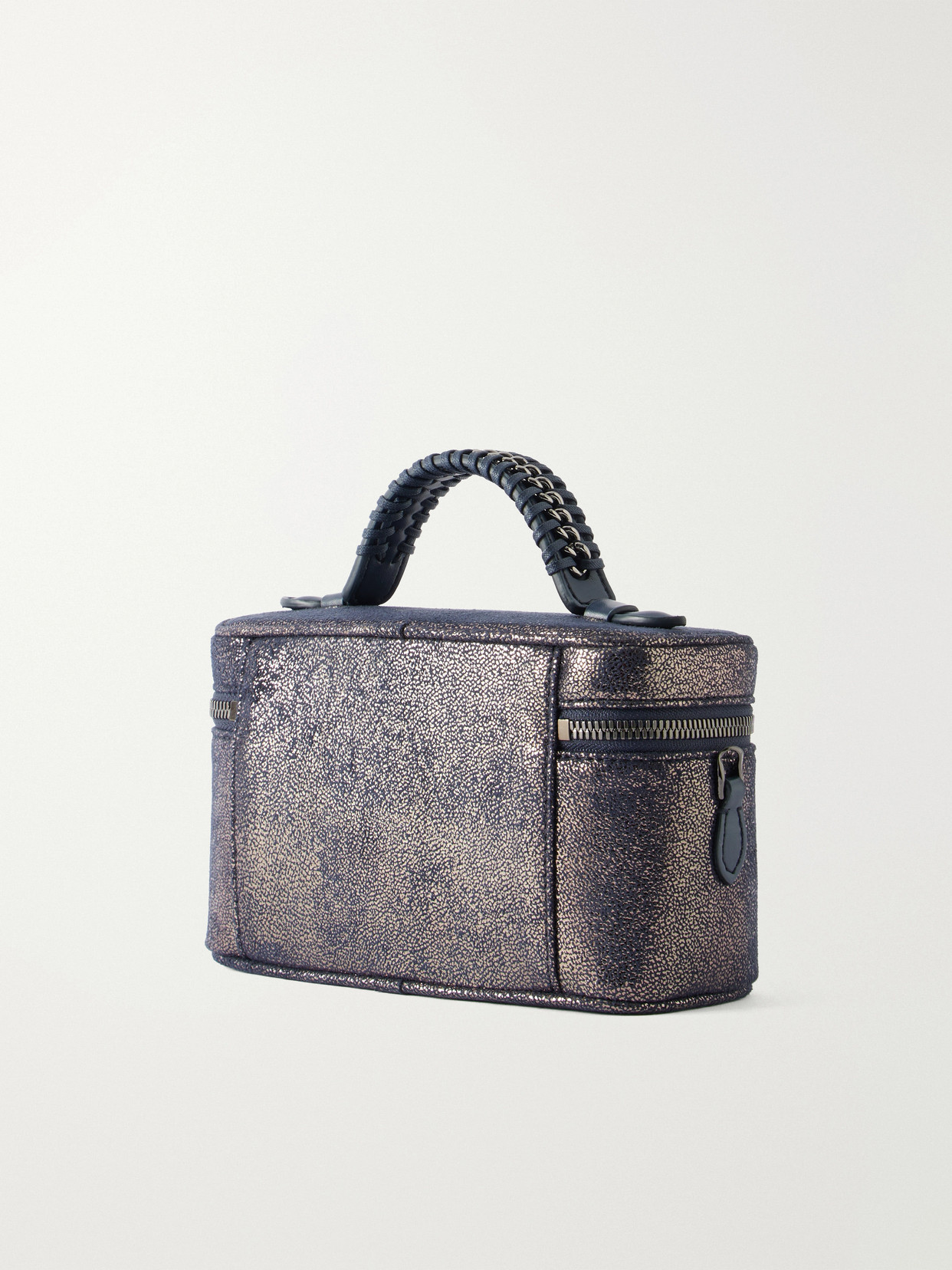 Falabella Vanity Metallic Vegetarian Material Shoulder Bag