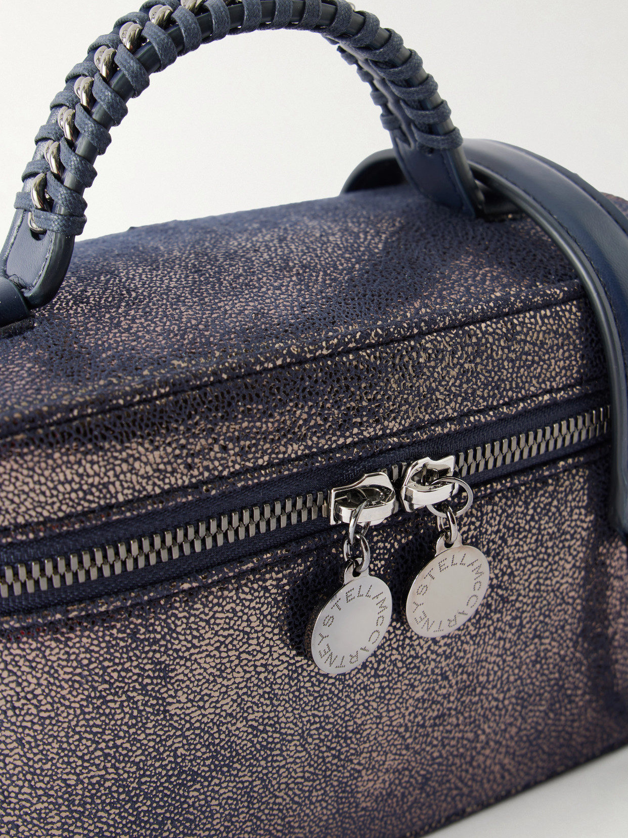 Falabella Vanity Metallic Vegetarian Material Shoulder Bag