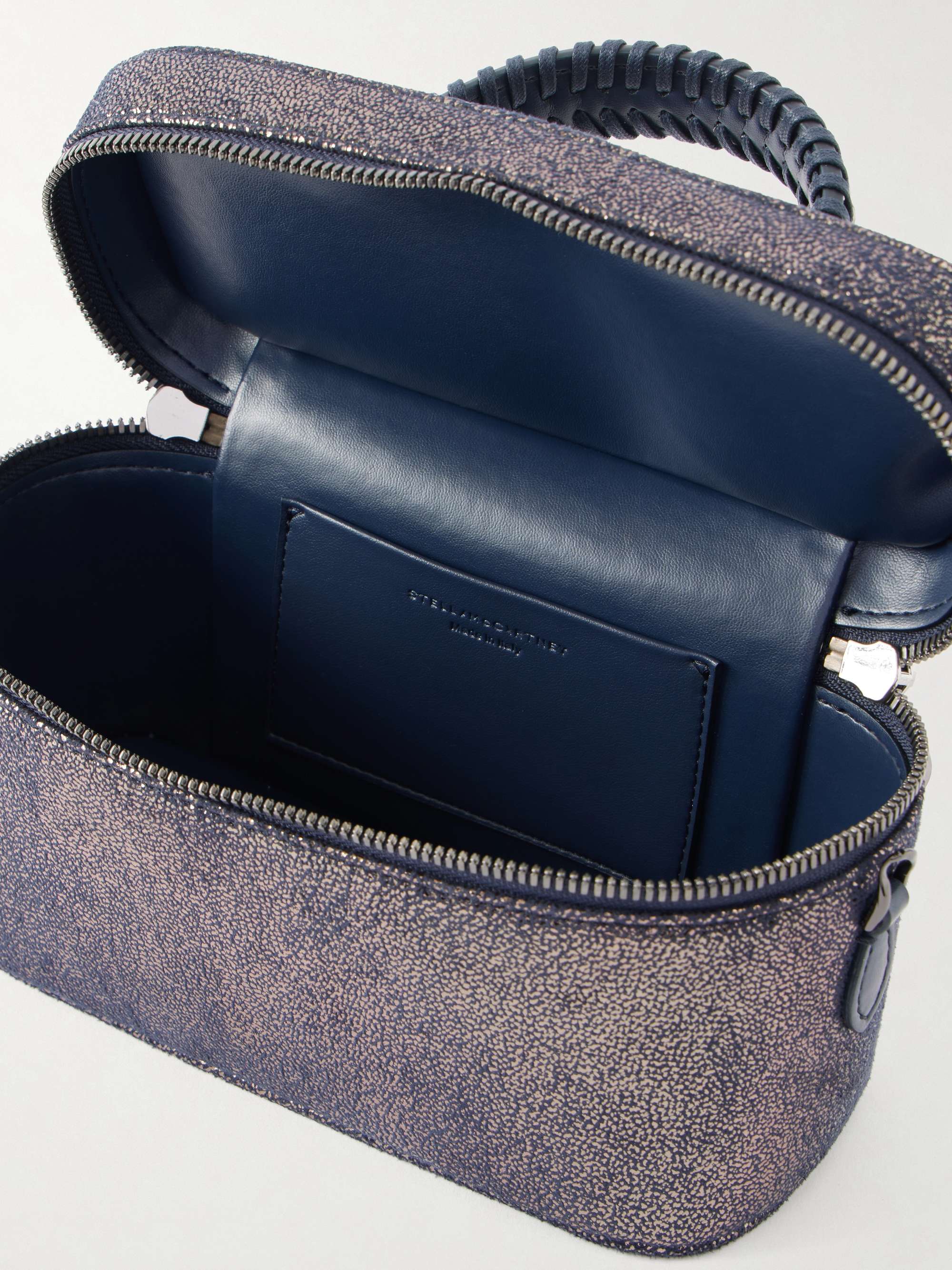 STELLA McCARTNEY バーガンディ 小物入れ STELLA MCCARTNEY Falabella Vanity metallic vegetarian suede
