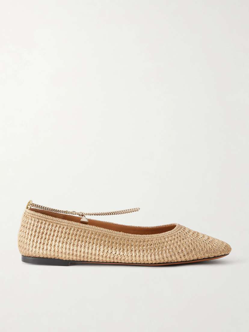 Stella McCartney Woven Lurex Ballet Flats | Thumbnail 6