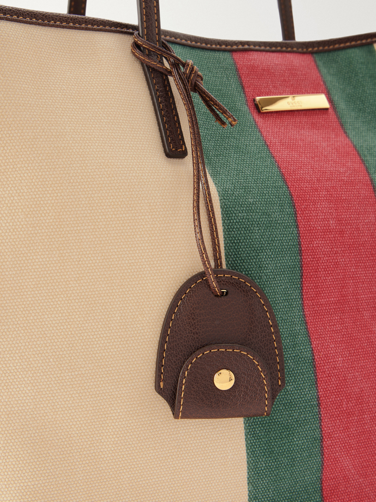 Tribecca Leather-Trimmed Canvas Tote