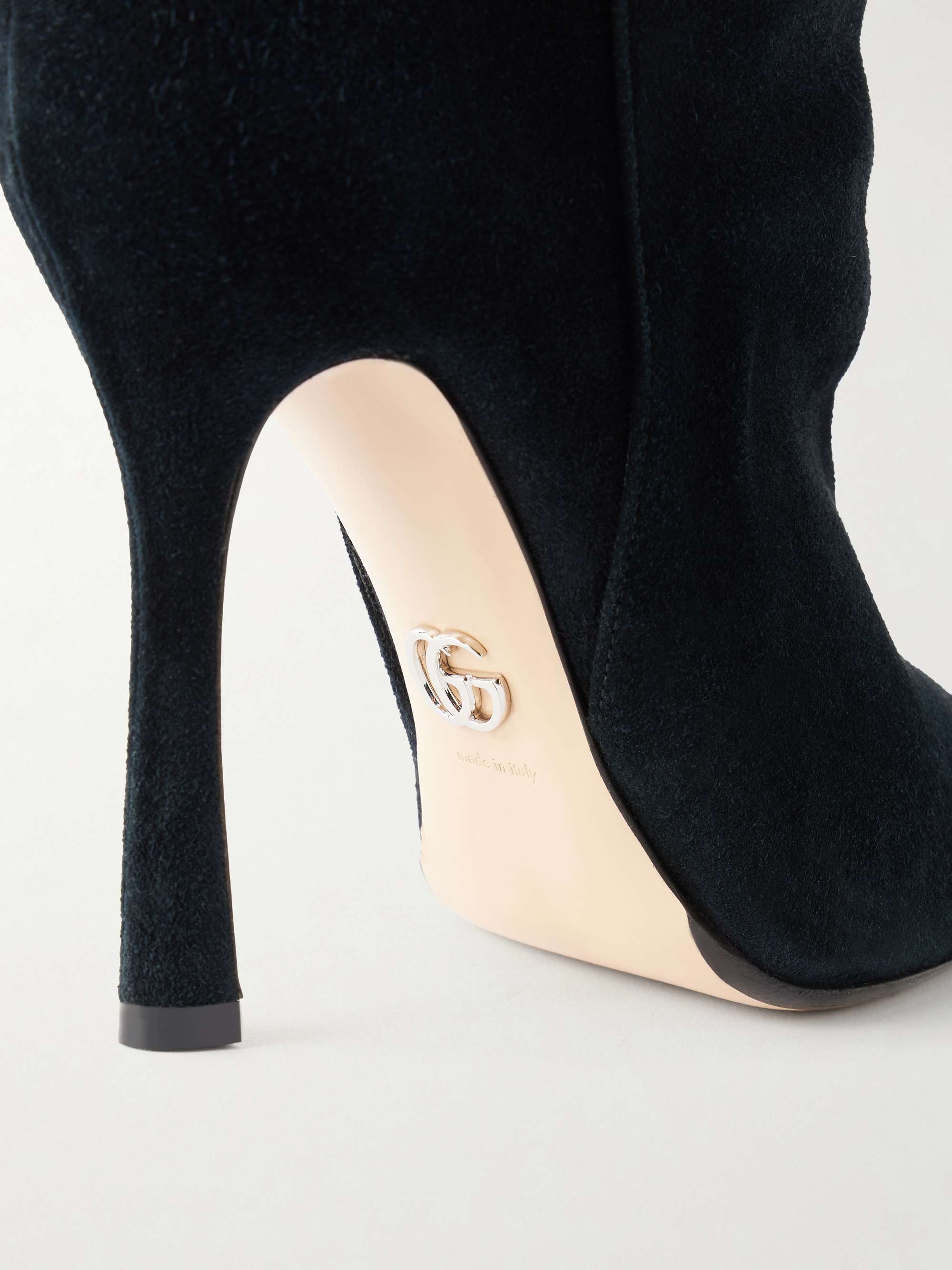 GUCCI Suede knee boots | NET-A-PORTER
