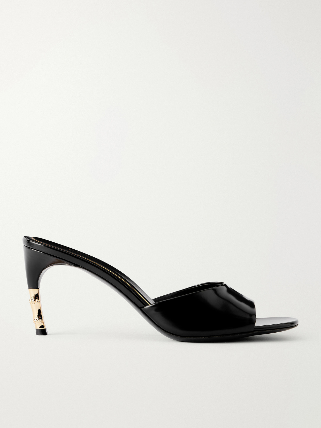 Gucci - Castello Patent-leather Sandals - Black