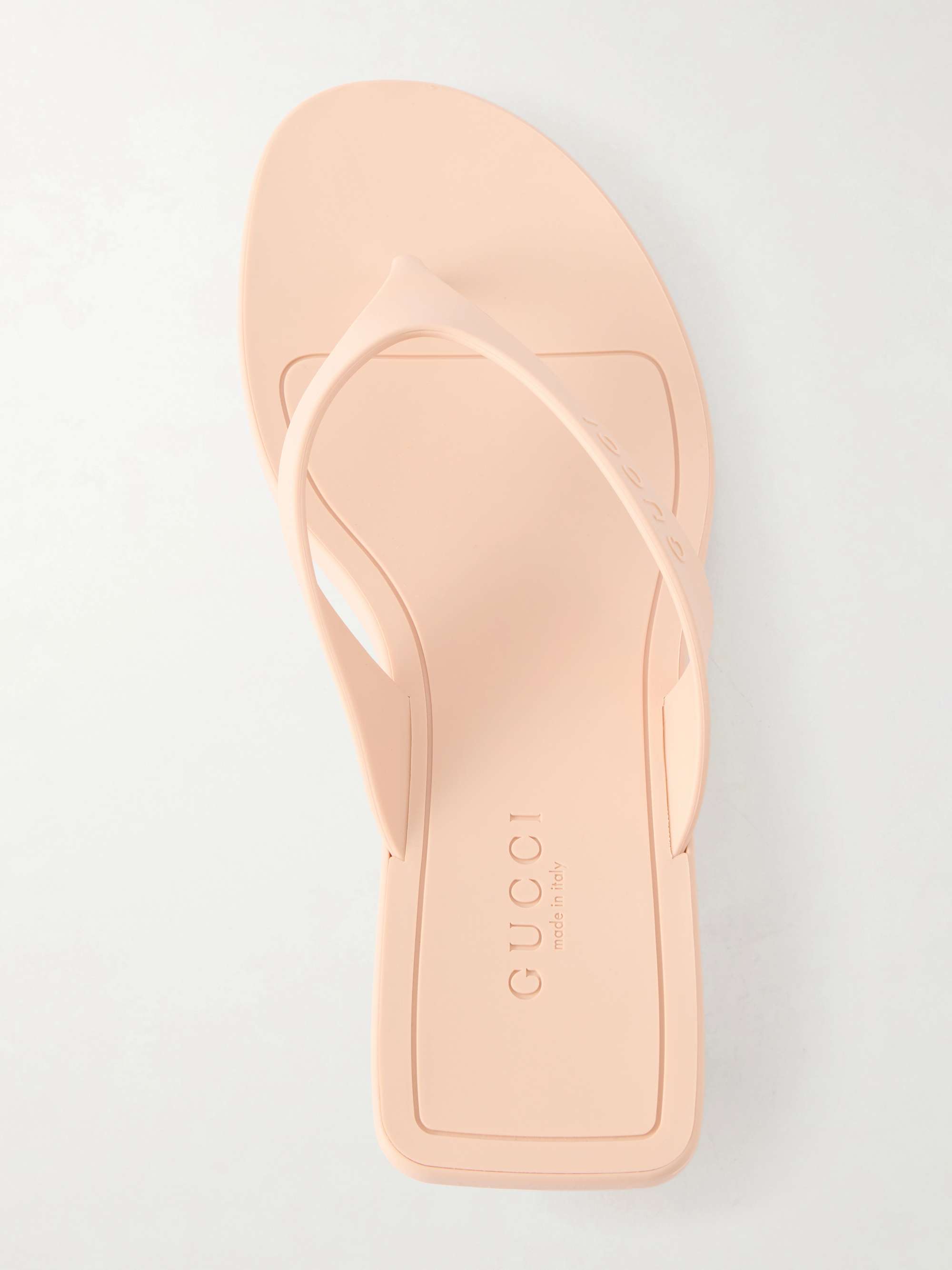 GUCCI Rubber sandals | NET-A-PORTER