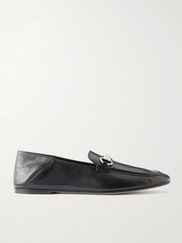 Gucci Jordaan Horsebit-detailed leather loafers
