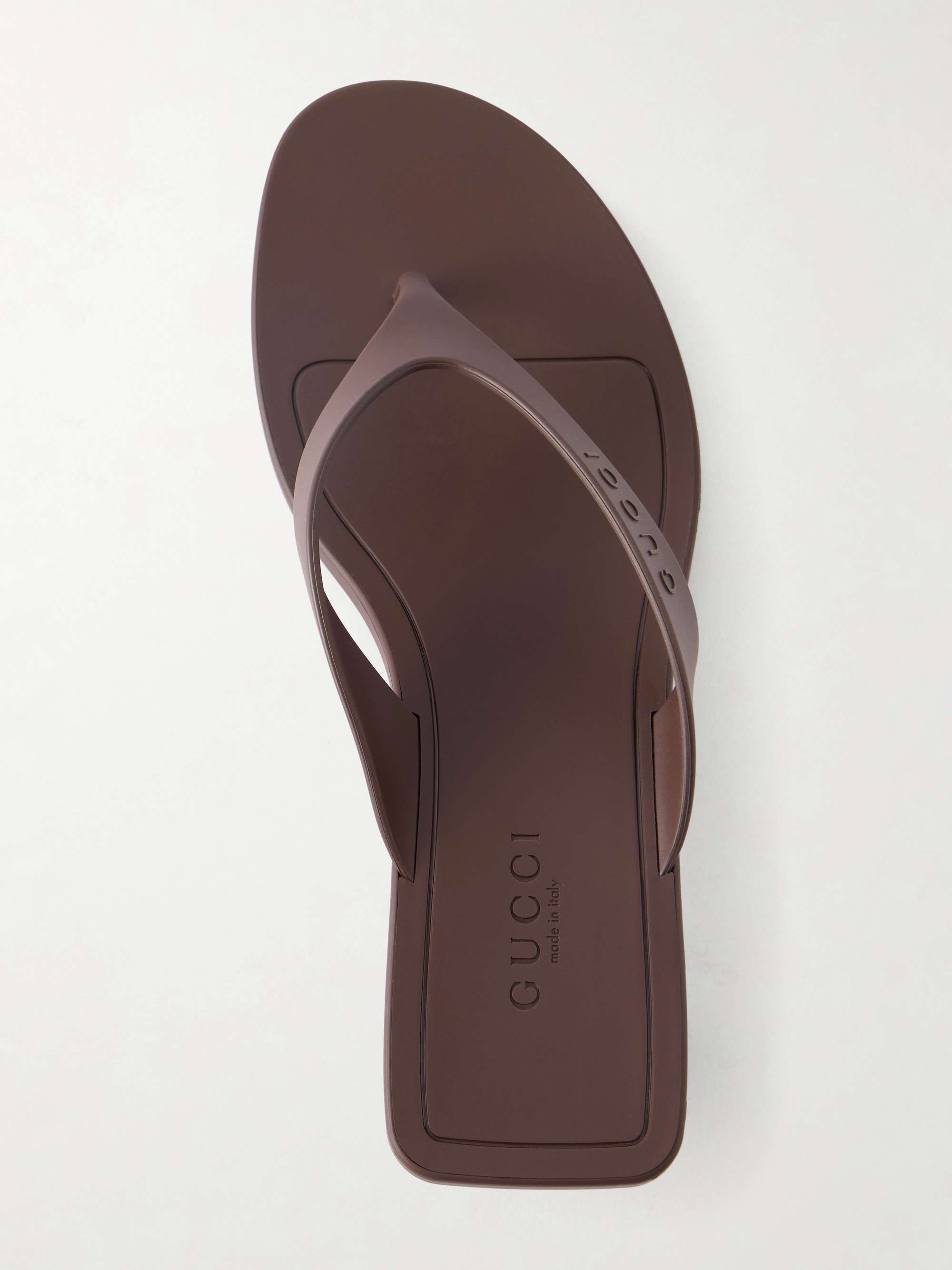 GUCCI Rubber sandals | NET-A-PORTER