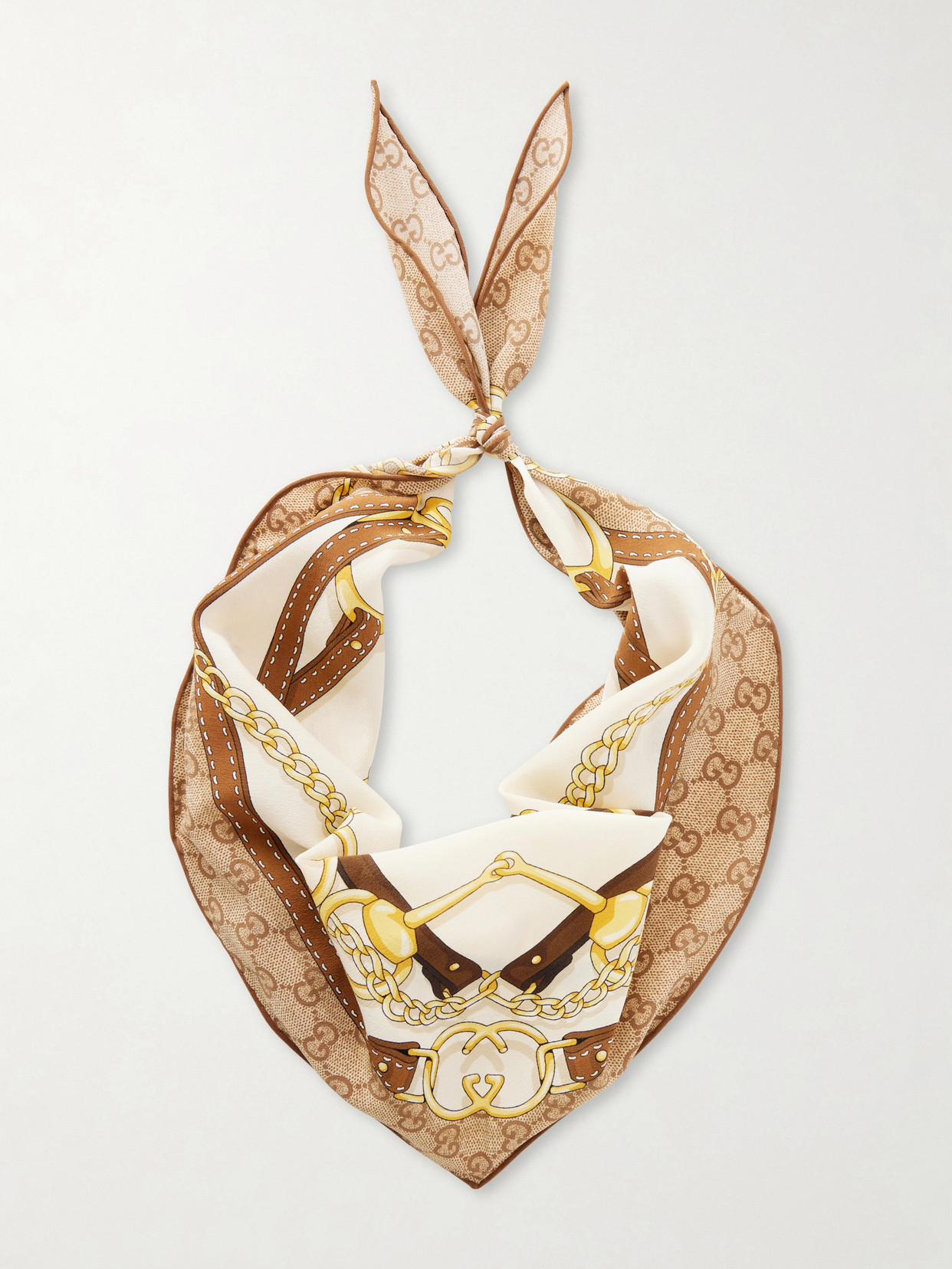 Gucci - Printed Silk-twill Scarf - Multi