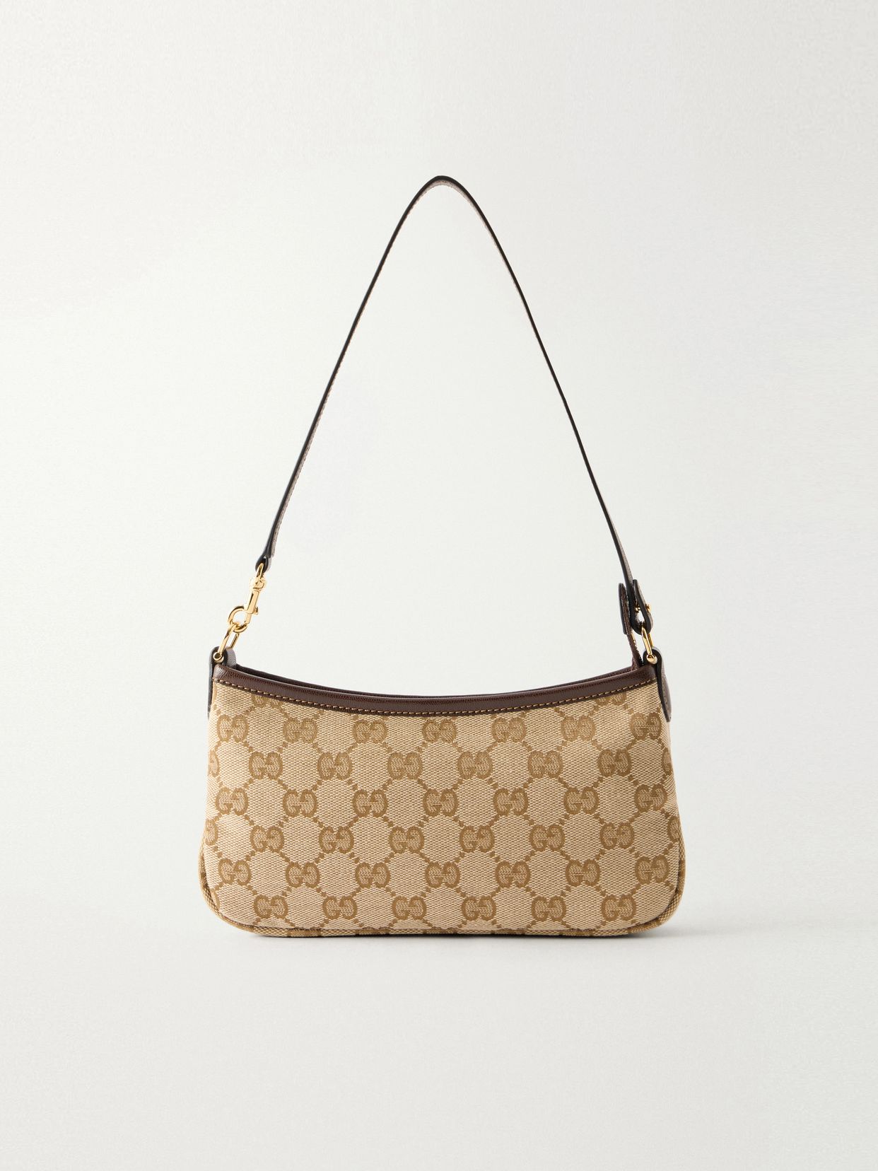 gossip mini leather trimmed printed coated canvas shoulder bag