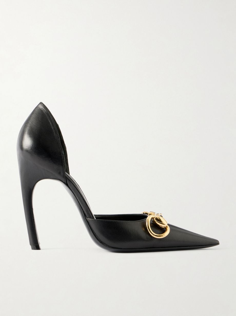 Boulevard Horsebit-detailed leather pumps
