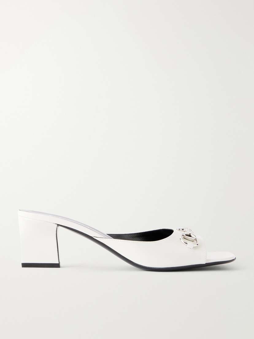 Gucci Signora Horsebit-embellished Leather Sandals