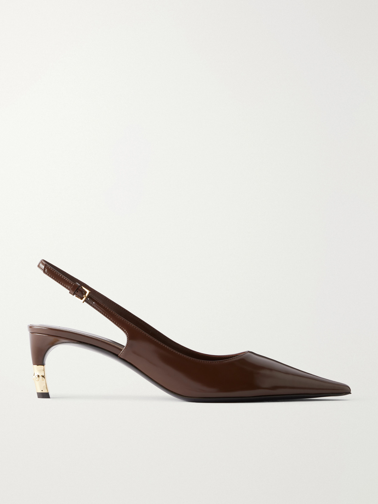 Gucci - Castello 60 Leather Pumps - Brown