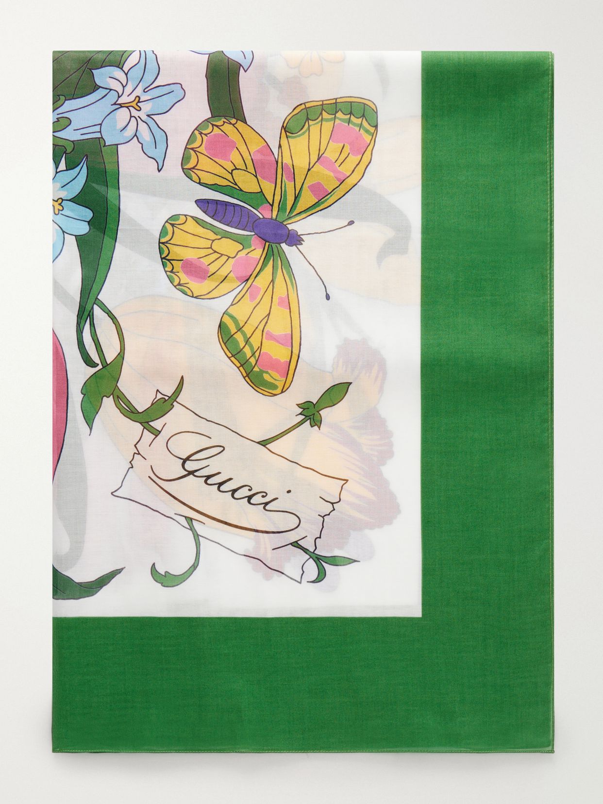 floral print cotton scarf