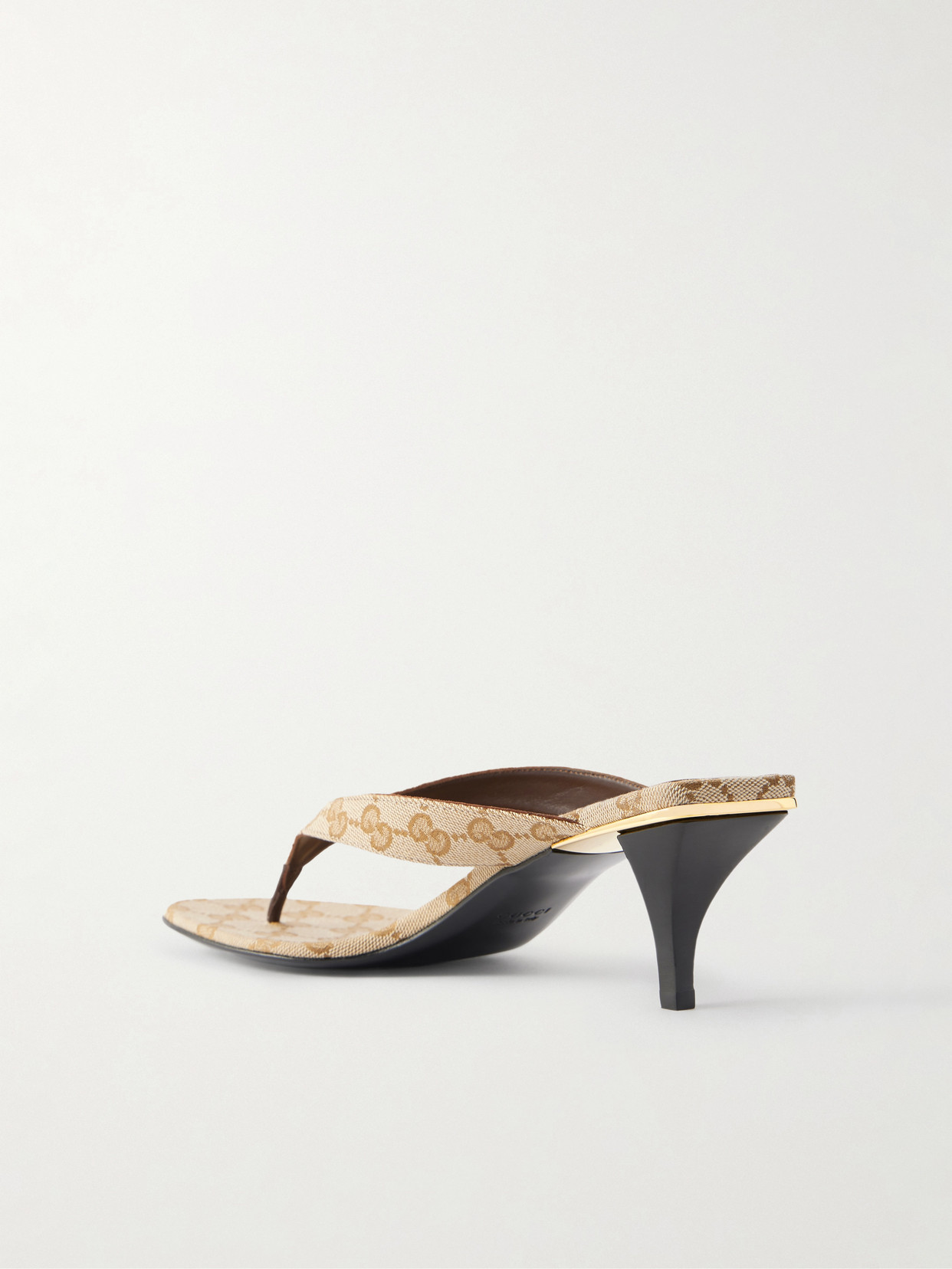 Logo-Jacquard Thong Sandals