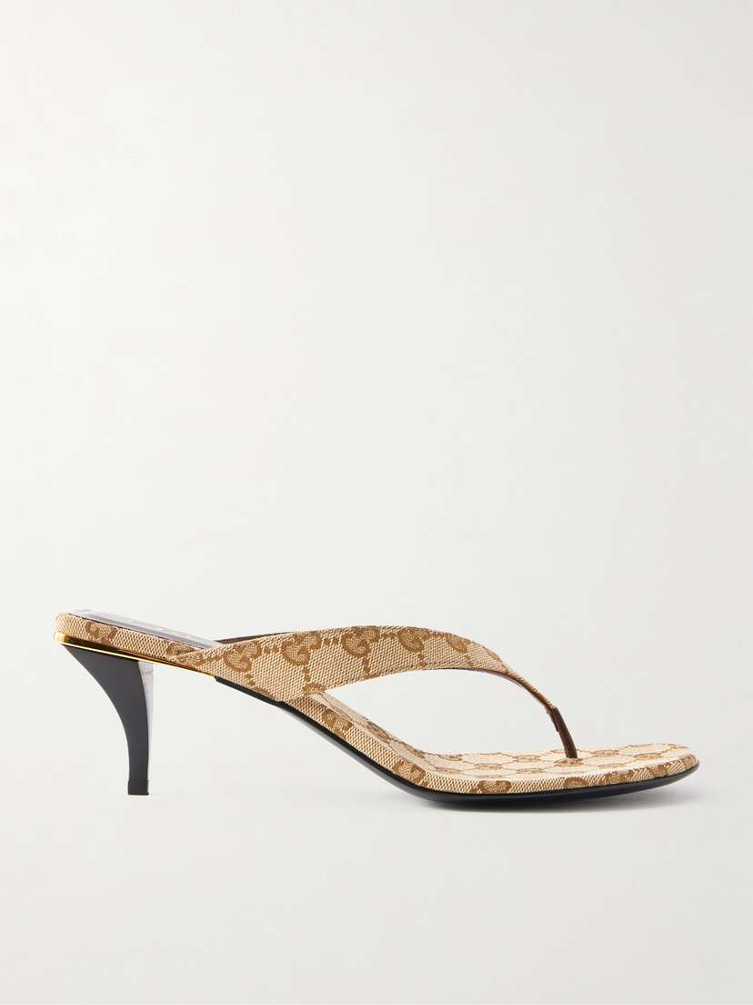 Gucci Logo-jacquard Thong Sandals