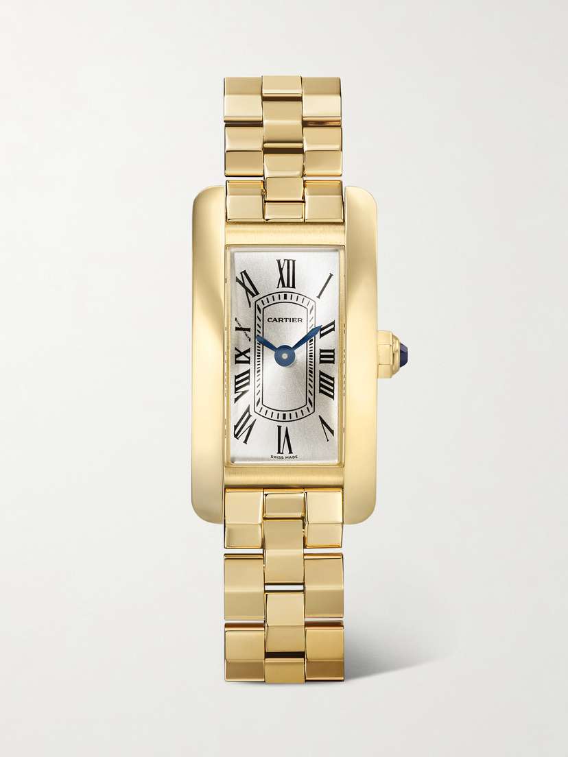 Cartier Tank Américaine 28mm Mini 18-karat Gold Watch