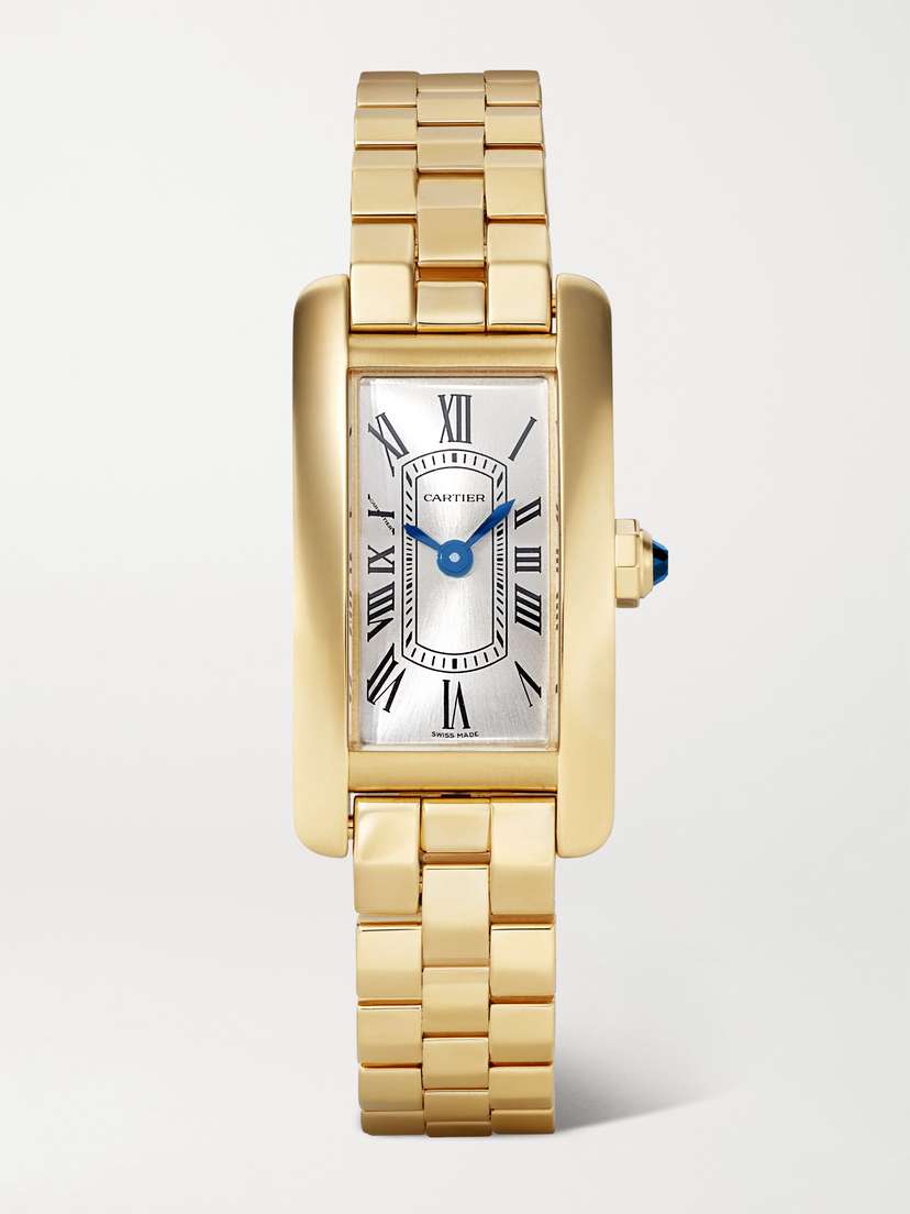 Cartier Tank Américaine 35.4mm Small 18-karat Gold Watch