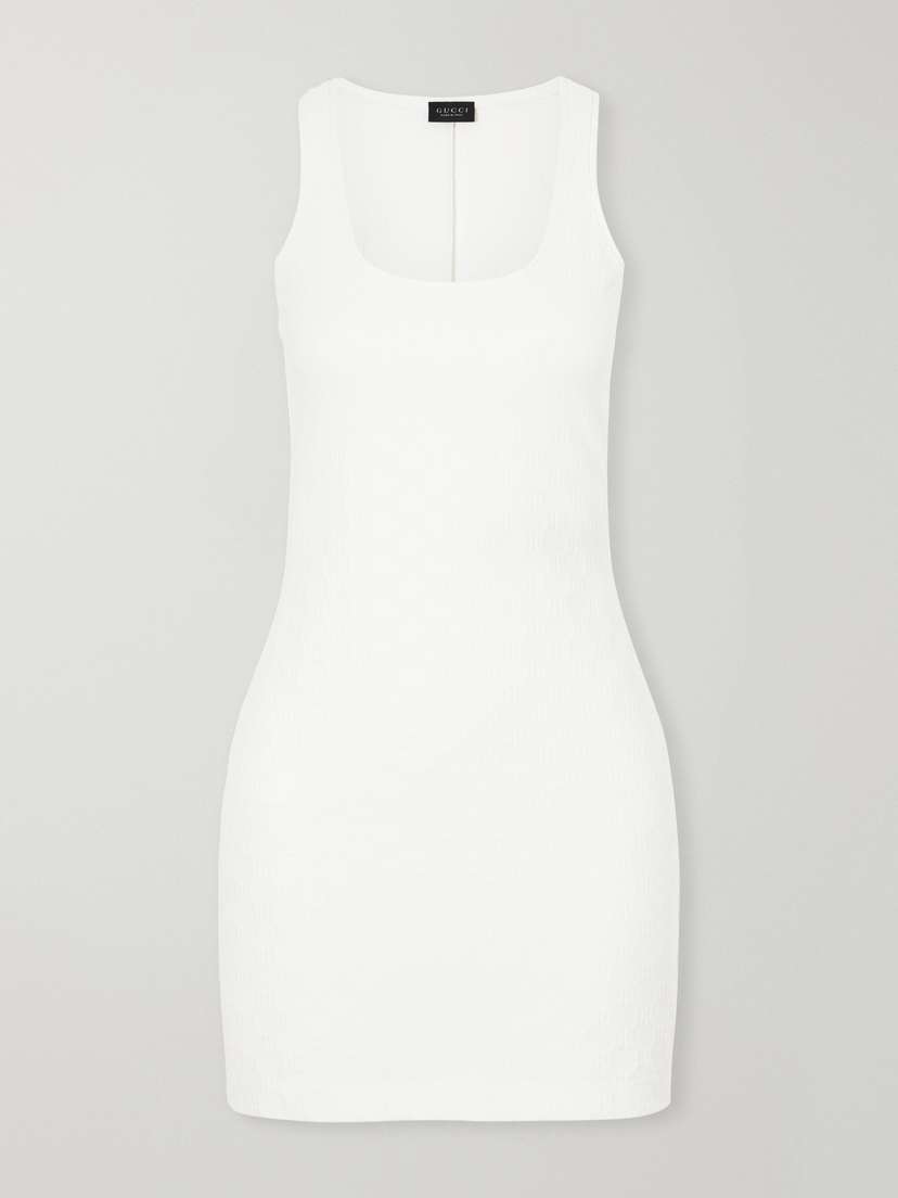 Gucci Embossed Jersey Mini Dress