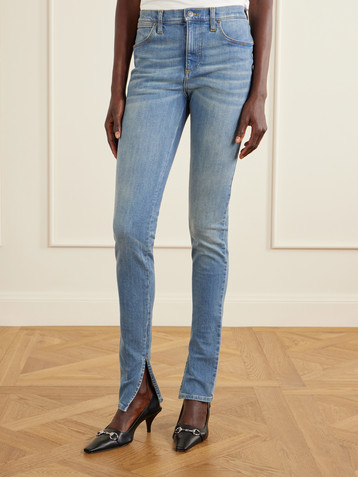Gucci Split mid-rise skinny-leg jeans