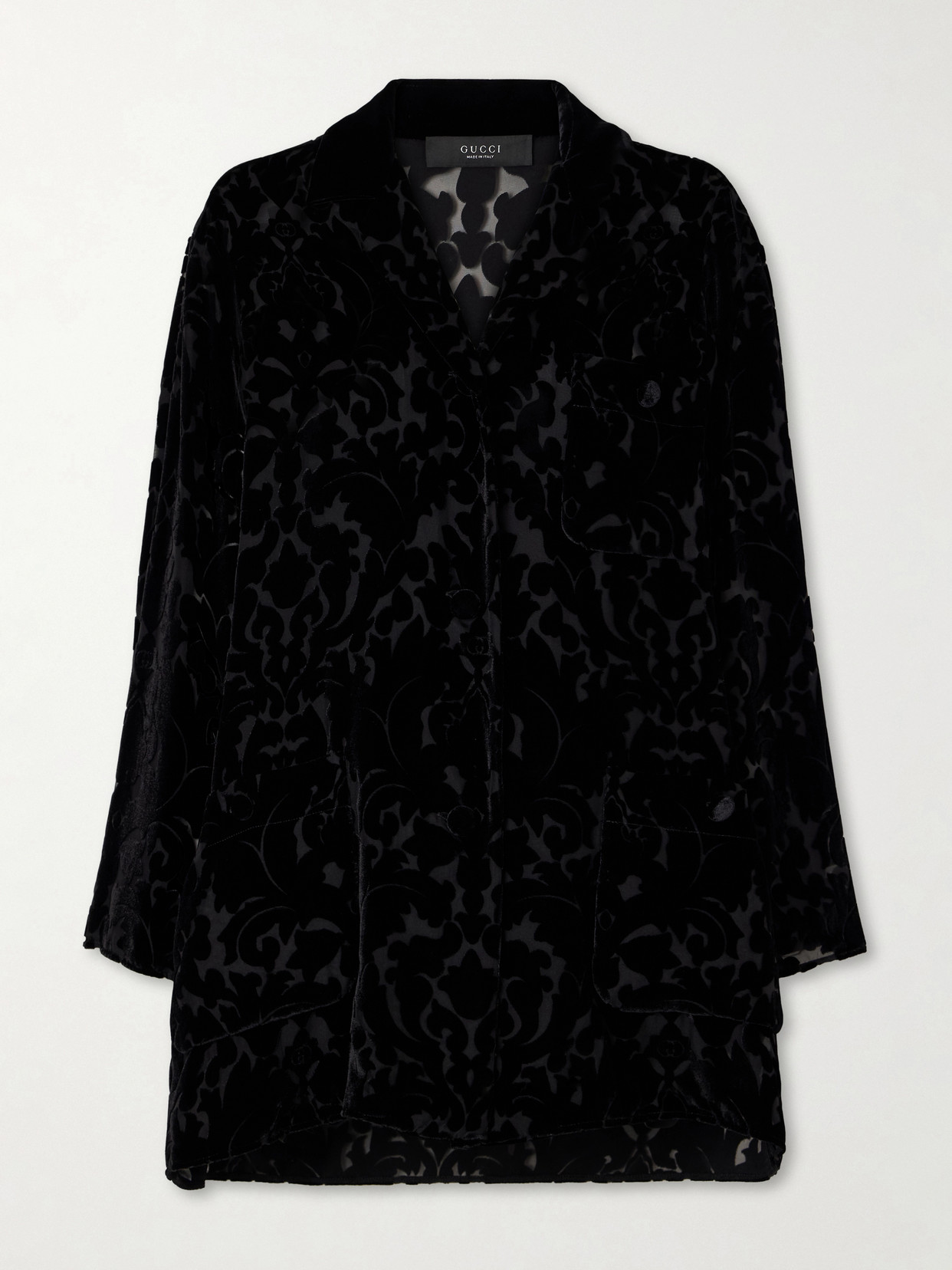 Gucci - Devoré Velvet Shirt - Black