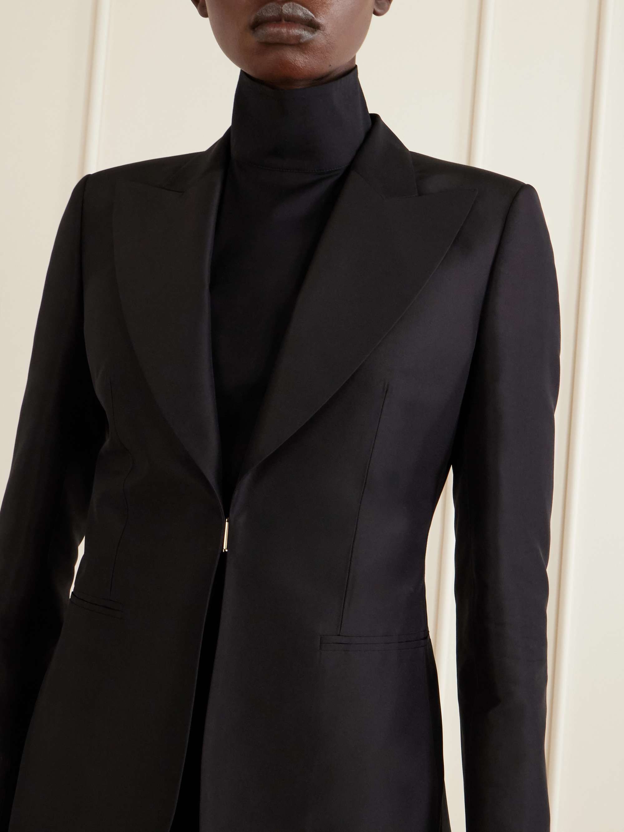 GUCCI Silk-satin blazer | NET-A-PORTER