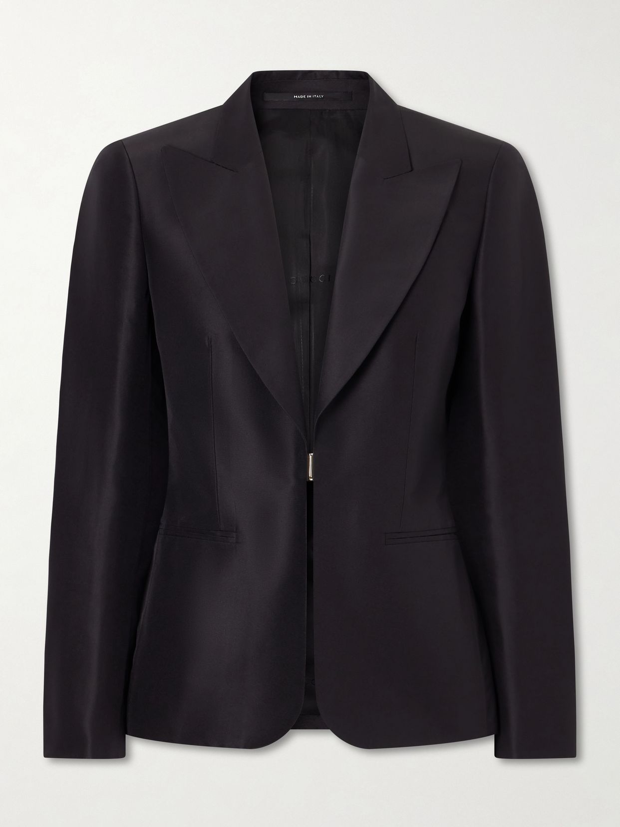 Silk-satin blazer