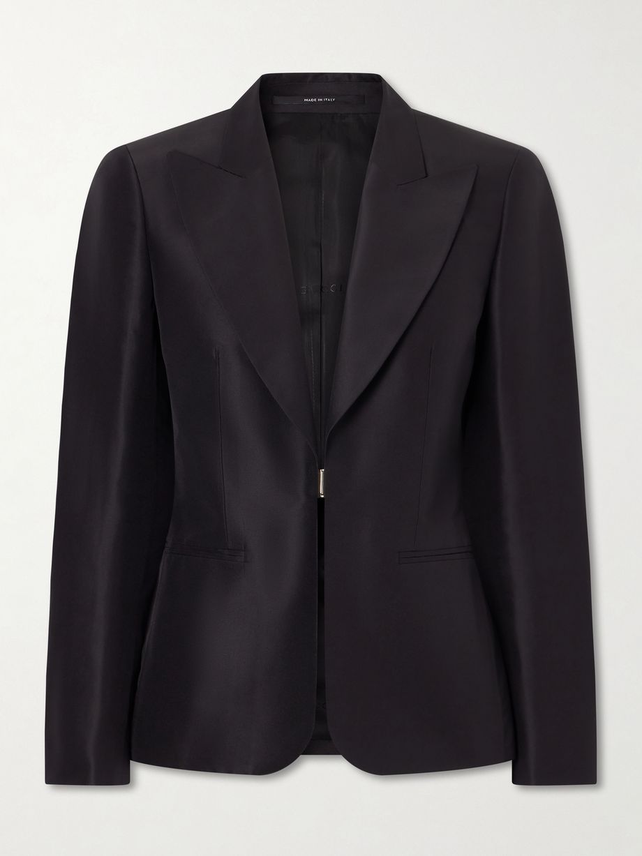 Silk-satin blazer