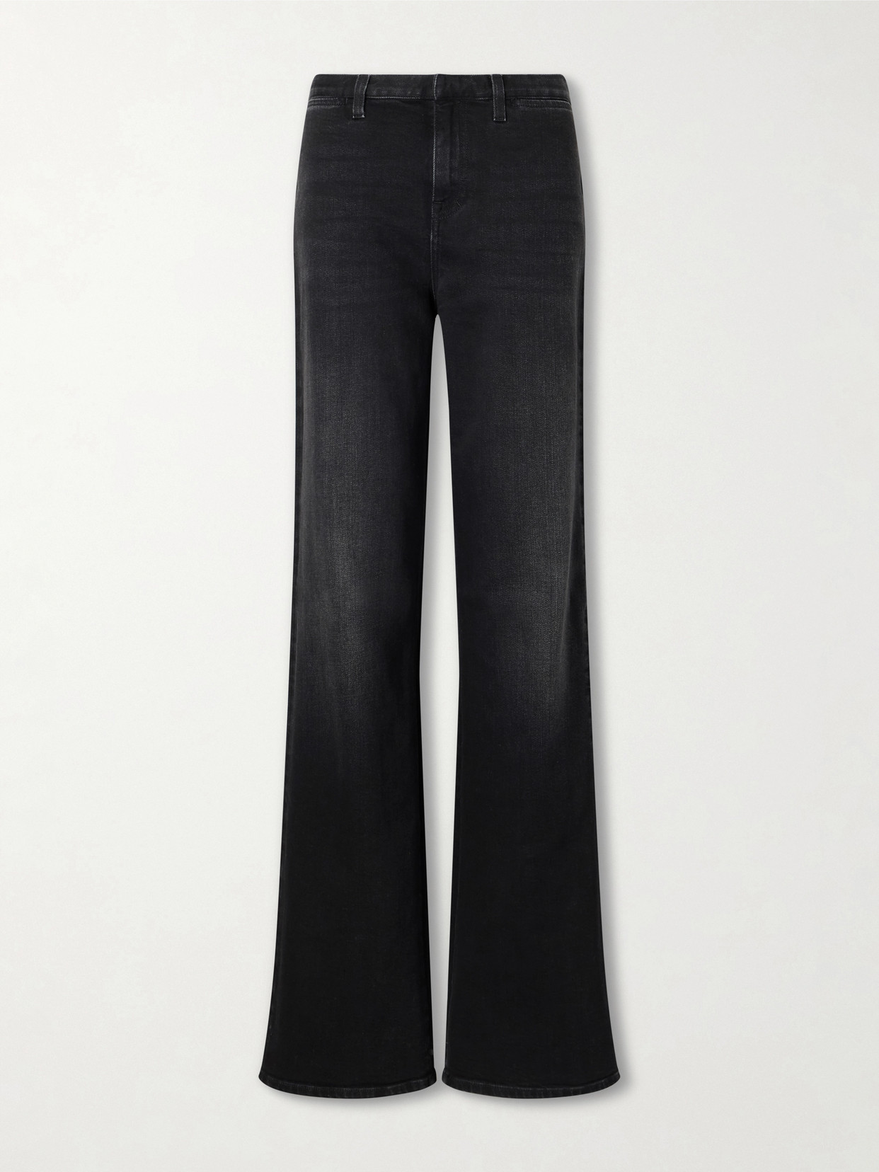 Gucci - Low-rise Webbing-trimmed Straight-leg Jeans - Blue