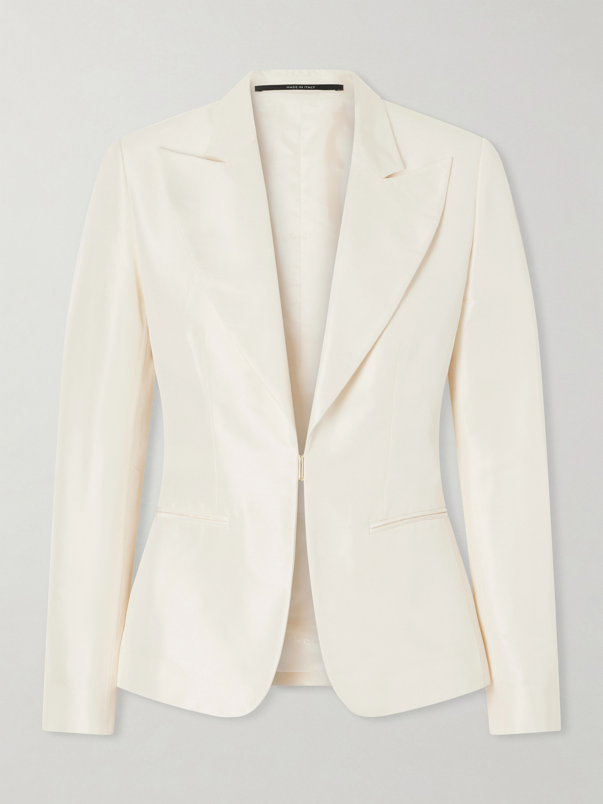 Gucci - Silk-satin Blazer - Neutrals