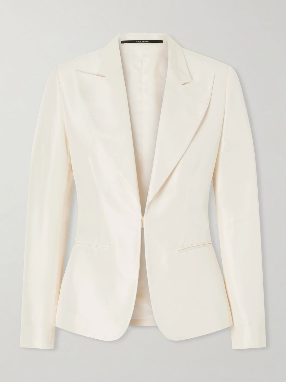 Silk-satin blazer