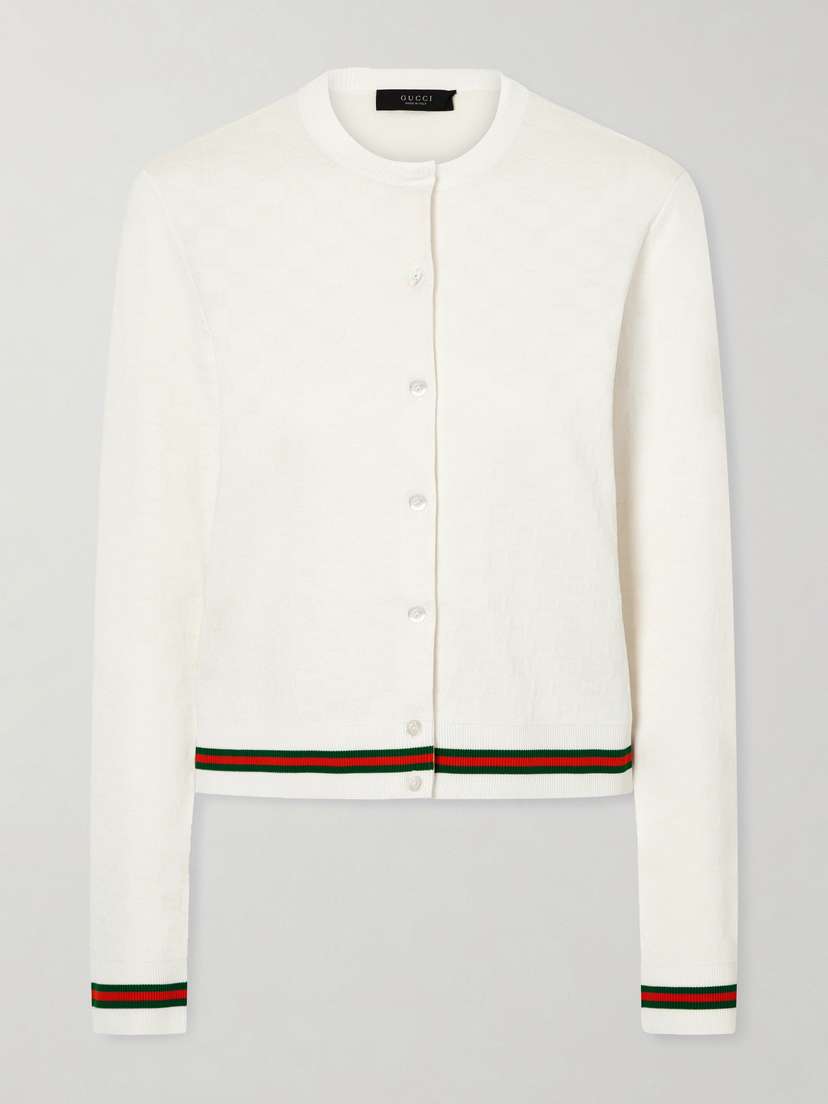 Gucci Jacquard-knit Cardigan