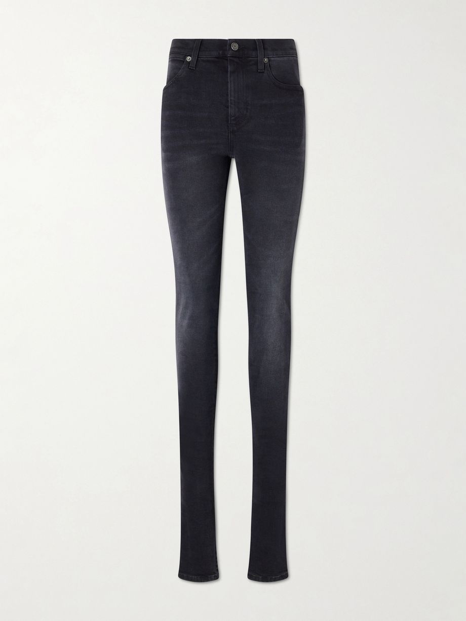 Denim skinny-leg pants